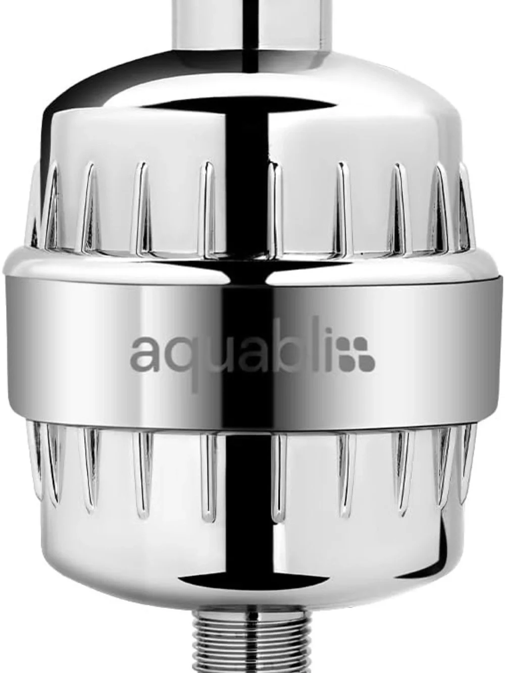 Polished Silver Shower Filter - Chlorine Reduction